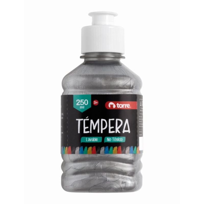 Témpera 250 Ml Torre Plateado