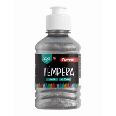 Témpera 250 Ml Torre Plateado