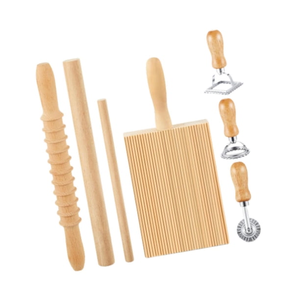 Herramienta De Fabricación De Pastas Rolling Pin Rolling Gnocchi Pasta De Pasta Para Regalos DIY CASA 7 Piezas