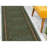 Home Fashion.Cl - Alfodia Alfombra Pasillo Verde 70 Cm X 3 Metros Con Goma Sin Overlock