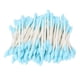 thumbnail image 1 of 100 hisopos de algodón desechables de doble punta para maquillaje, de colores y precisión, para uso cosmético, para mujeres, color azul., 1 of 8