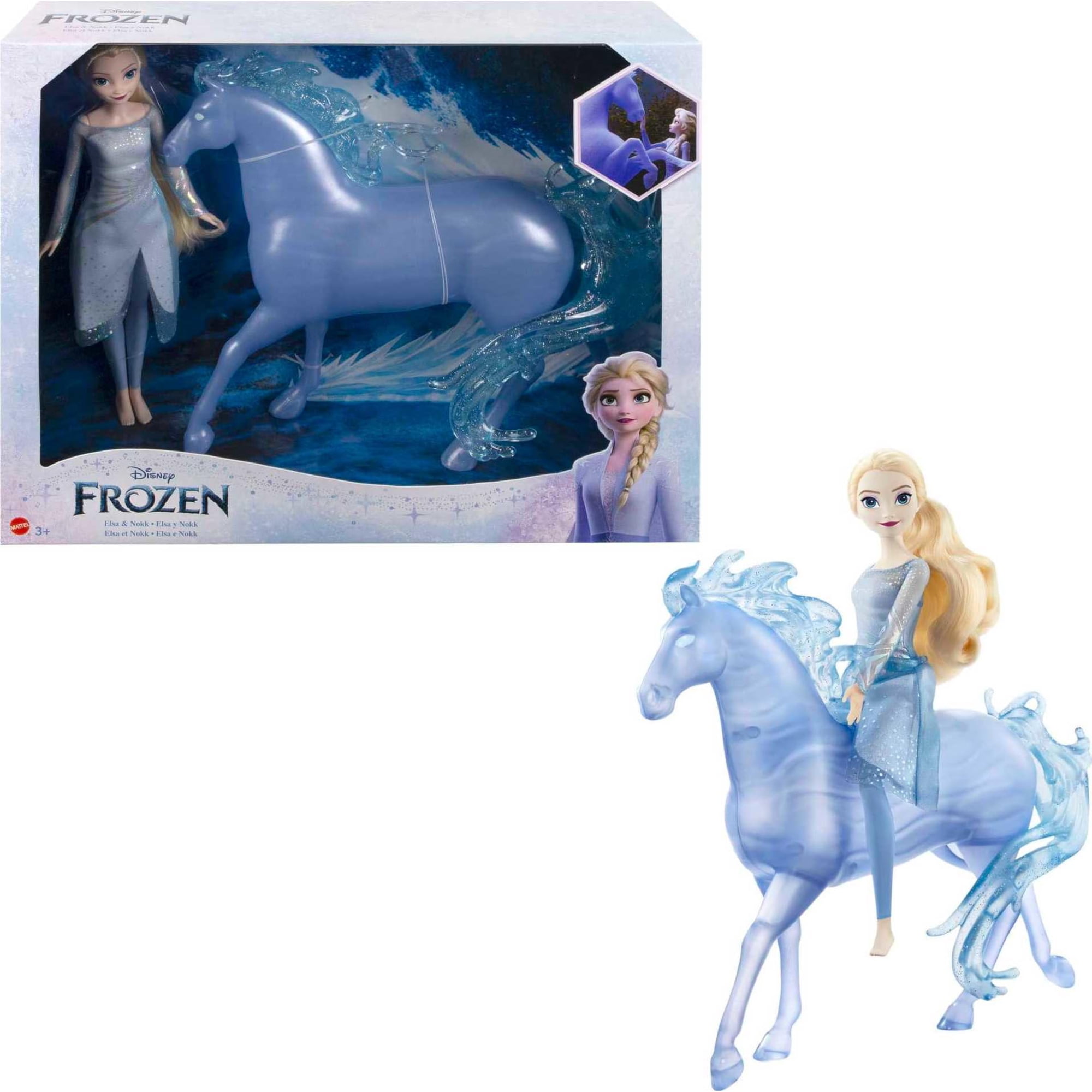 Set De Juguetes Mattel Disney Frozen Elsa Fashion Doll & Horse Nokk