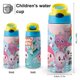 thumbnail image 2 of Baby Riki Botella de Agua con Tapa Pop Top de Un Toque, Acero Inoxidable, a Prueba de Fugas, para Deportes, Botella Infantil azul 12 oz, 2 of 6