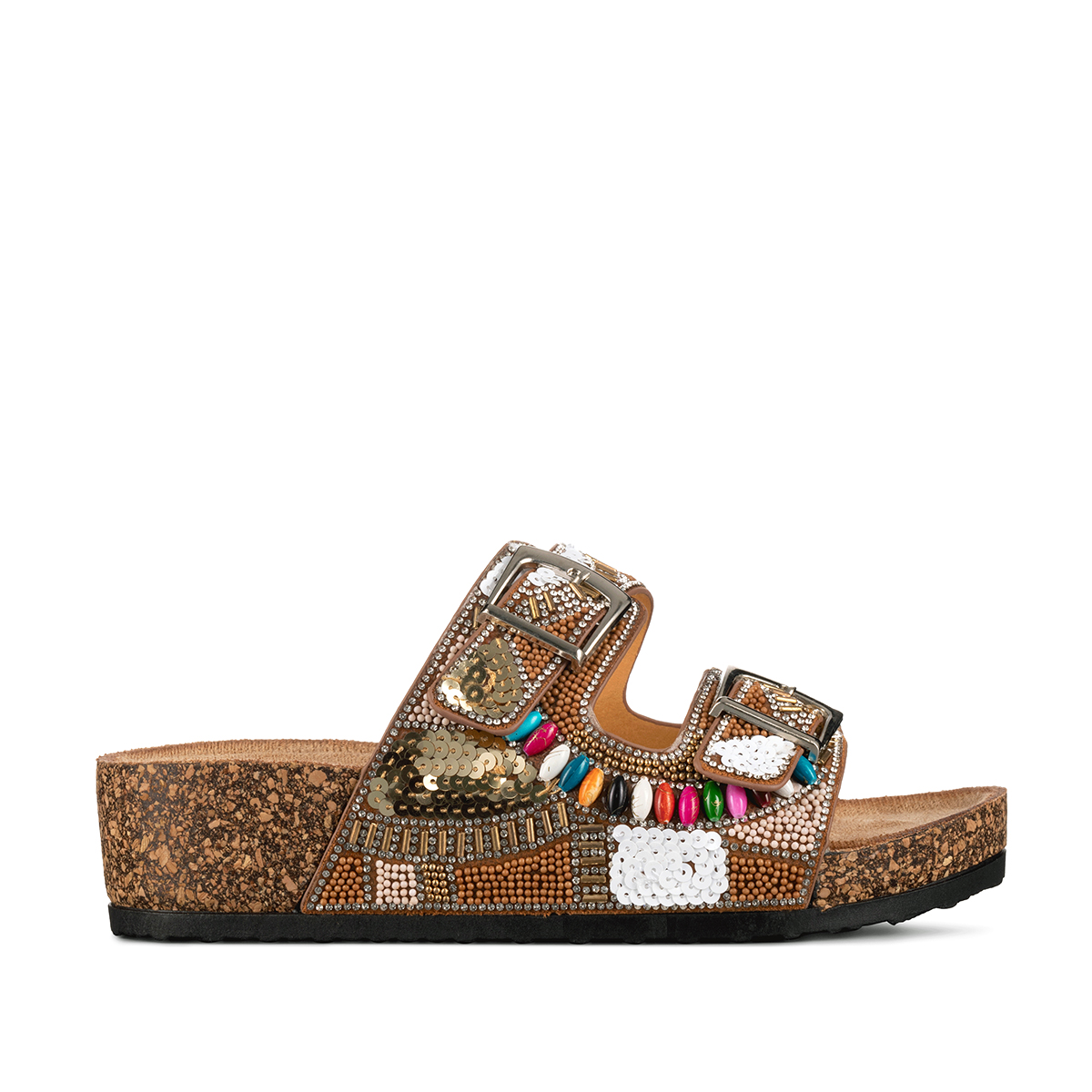 Sandalias Chalas Mujer Vintage Confort Pedrería Weide Gh136