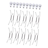 Magideal - 20X Colgador De Placa Montable, Colgadores De Placa De Alambre Decorativos, Soporte De Exhibición De Montaje En Pared, Colgador De Exhibición De Placa 8 Pulgadas