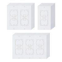 Magideal - 20 Piezas De Selladores De Salida De Placa De Pared, Selladores De Tiro Aislantes De Salida, Almohadillas De Aislamiento De Salida Eléctrica Prácticas