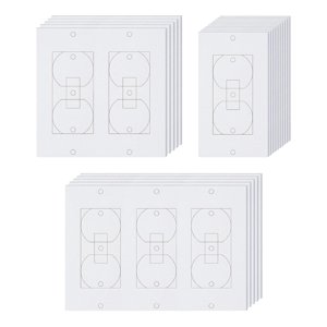 Magideal - 20 Piezas De Selladores De Salida De Placa De Pared, Selladores De Tiro Aislantes De Salida, Almohadillas De Aislamiento De Salida Eléctrica Prácticas