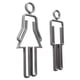 thumbnail image 4 of Señal inodoro para hombres y mujeres, señal símbolo inodoro para coración, tienda, parques, centro commerce business, Hot , Pta Plata, 4 of 5