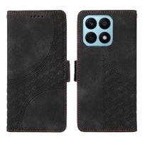 Carcasa Foxdock Honor X8A 4G De Cuero Pu, Diseño Acolchado Clásico, Protección Contra Caídas Y Rayones