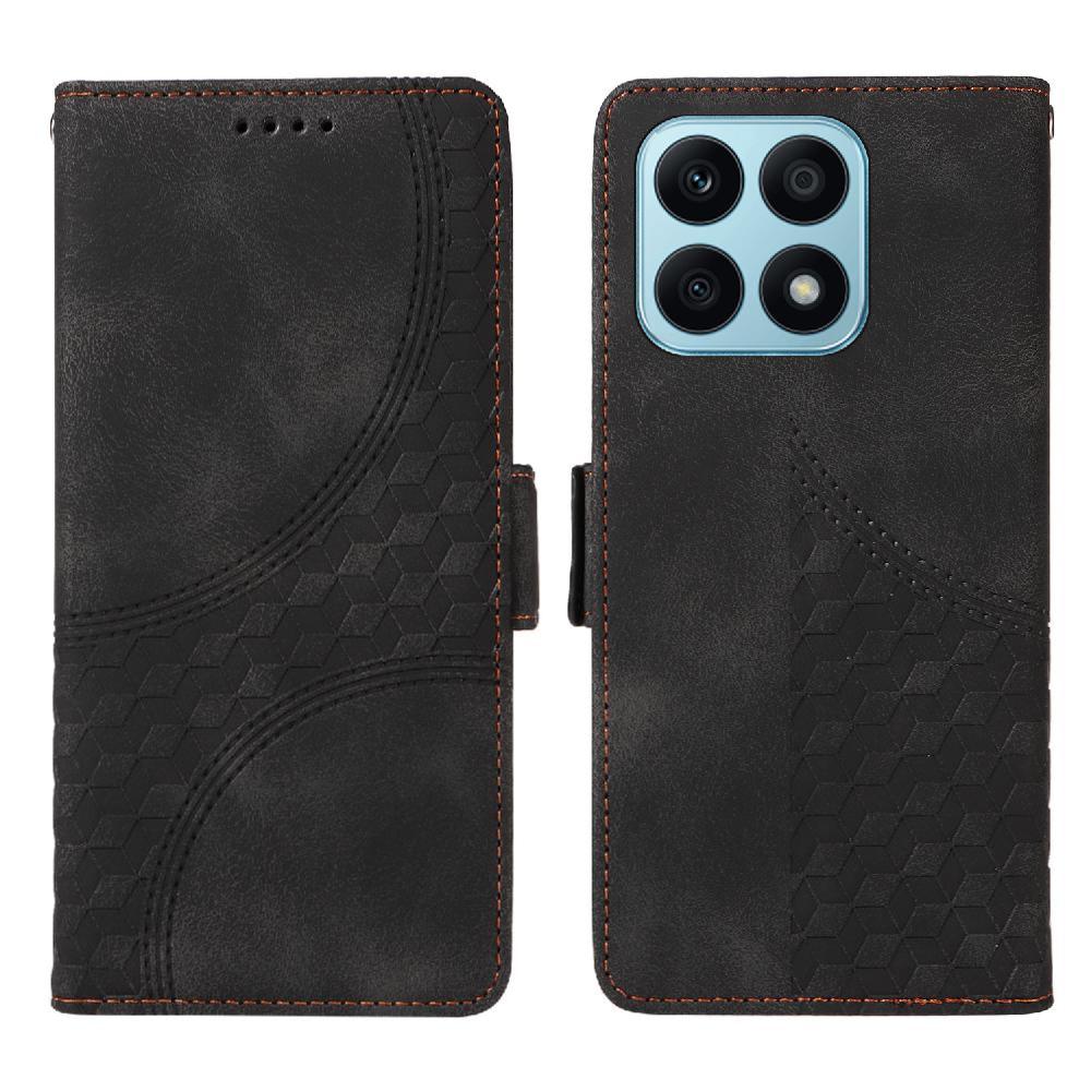 Carcasa Foxdock Honor X8A 4G De Cuero Pu, Diseño Acolchado Clásico, Protección Contra Caídas Y Rayones