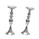 thumbnail image 2 of 2xPortavelas De Metal De Soporte Largo Candelero Florero Plata-M, 2 of 5