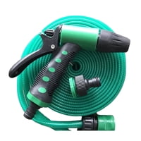 Importclick - Manguera Flexible 1/2 Pulgada 10 Mts Rollo Pistola Acoples Verde