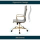 thumbnail image 5 of Silla de oficina LeisureMod Harris con respaldo alto con tapicería de cuero, 5 of 6