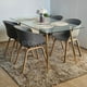thumbnail image 1 of Comedor Mesa Rubi Gold 160x80 + 4 Sillas Cup Gris, 1 of 3