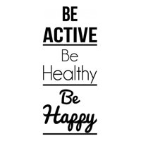 Rienda Libre Graphics - Decomural Be Active Inspirational Ws-43013