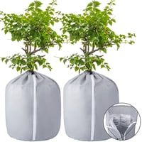 Xusx111 - Cubiertas Para Macetas De Plantas De 2 Paquetes Para Protección Contra La Congelación De Invierno - Cubierta De Protección Contra La Helada Para Plantas Y Arbustos Al Aire Libre (Gris)