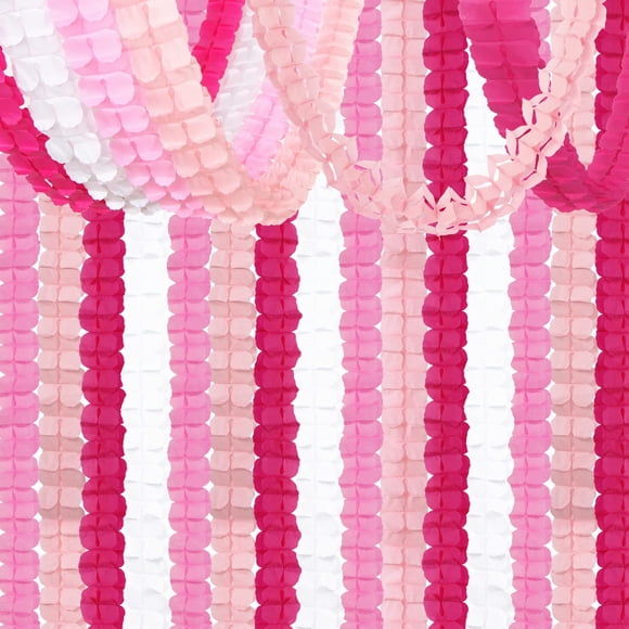 Guirnalda Hugtmr con forma de trébol de cuatro hojas con forma de serpentinas para decoración de fie