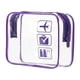 thumbnail image 1 of Bolsa de Aseo Transparente, Bolsas de Maquillaje para Cosméticos, Ligeras, Bolsa Organizadora de Maquillaje para Artículos de Tocador Esenciales para Violeta, 1 of 1
