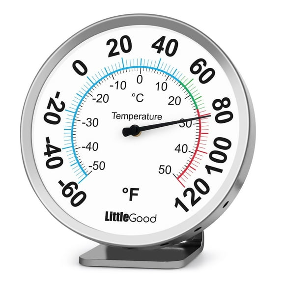 Termómetro LittleGood de 12,5 cm para temperatura interior y exterior