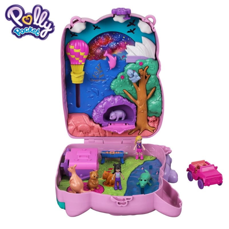Polly Pocket - Muñeca Estuche Bolso Aventuras De Koala.