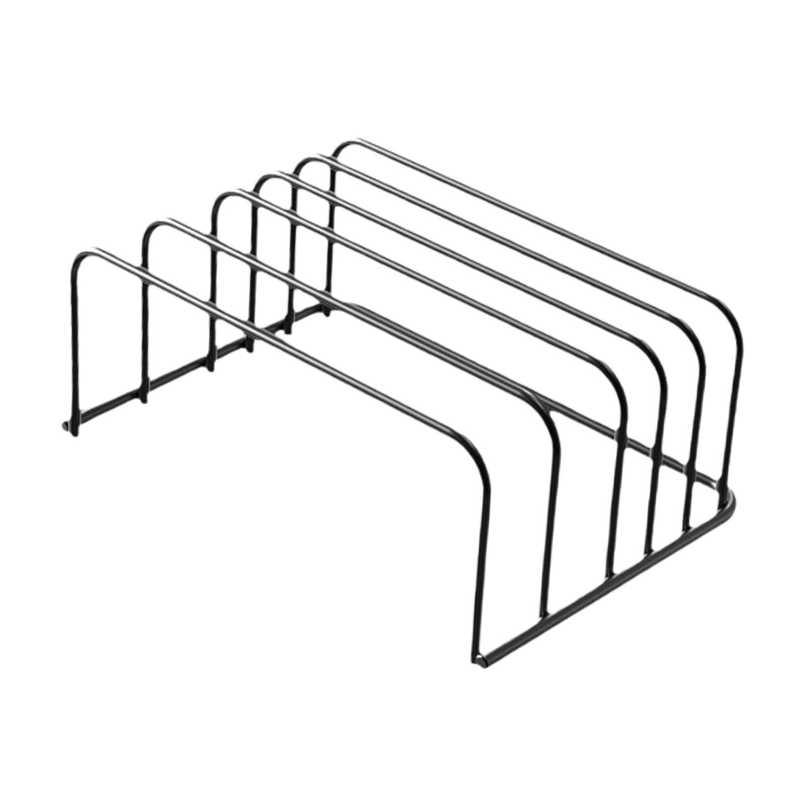 Bothyi - Estante Organizador De Tapas De Ollas, Estante De Almacenamiento De Tablas De Cortar De Acero Inoxidable Para Despensa