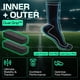 thumbnail image 2 of Medias LUX Sports Dual Grip Antideslizantes Blancas Hombre Talla US 6-11.5, 2 of 7