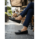 thumbnail image 1 of Mocasín Detalle Cinta Extra Acolchado Negro, 1 of 3