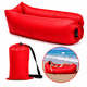 thumbnail image 2 of Sofá Sillón Inflable Tumbona Cojín Banano Camping Aire Playa, 2 of 5