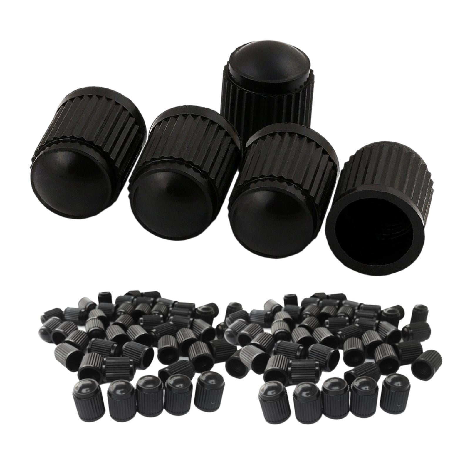 Magideal - 100 Tapas De Válvula Universales, Resistentes Al Polvo Y A La Intemperie, Para Válvulas De Neumáticos De Bicicleta, Coche Y Bicicleta De Montaña.