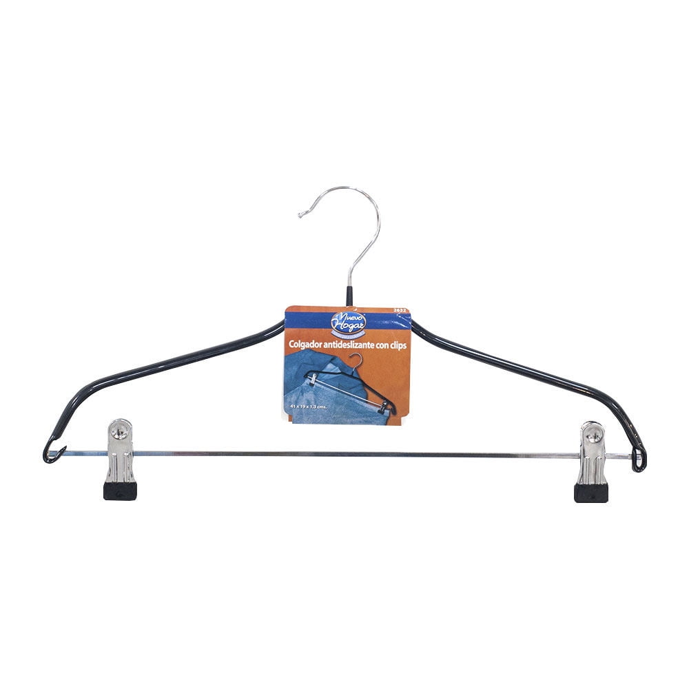 Nuevo Hogar - Colgador Antideslizante Con Clips