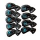 thumbnail image 3 of 9x Impermeable Golf Club Iron Cover Protección Headcover Universal Fit Negro, 3 of 5