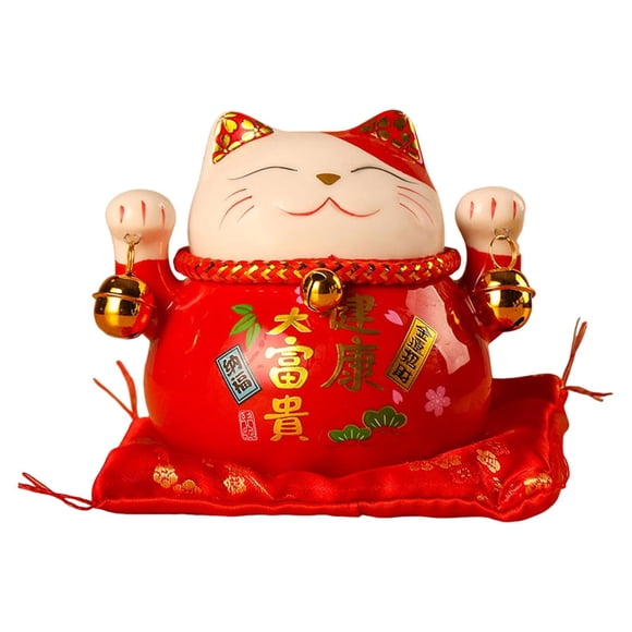 Lucky Cat Money Bank Decoración De Regalo Adornos De Mesa Oficina Decoración Para El Hogar