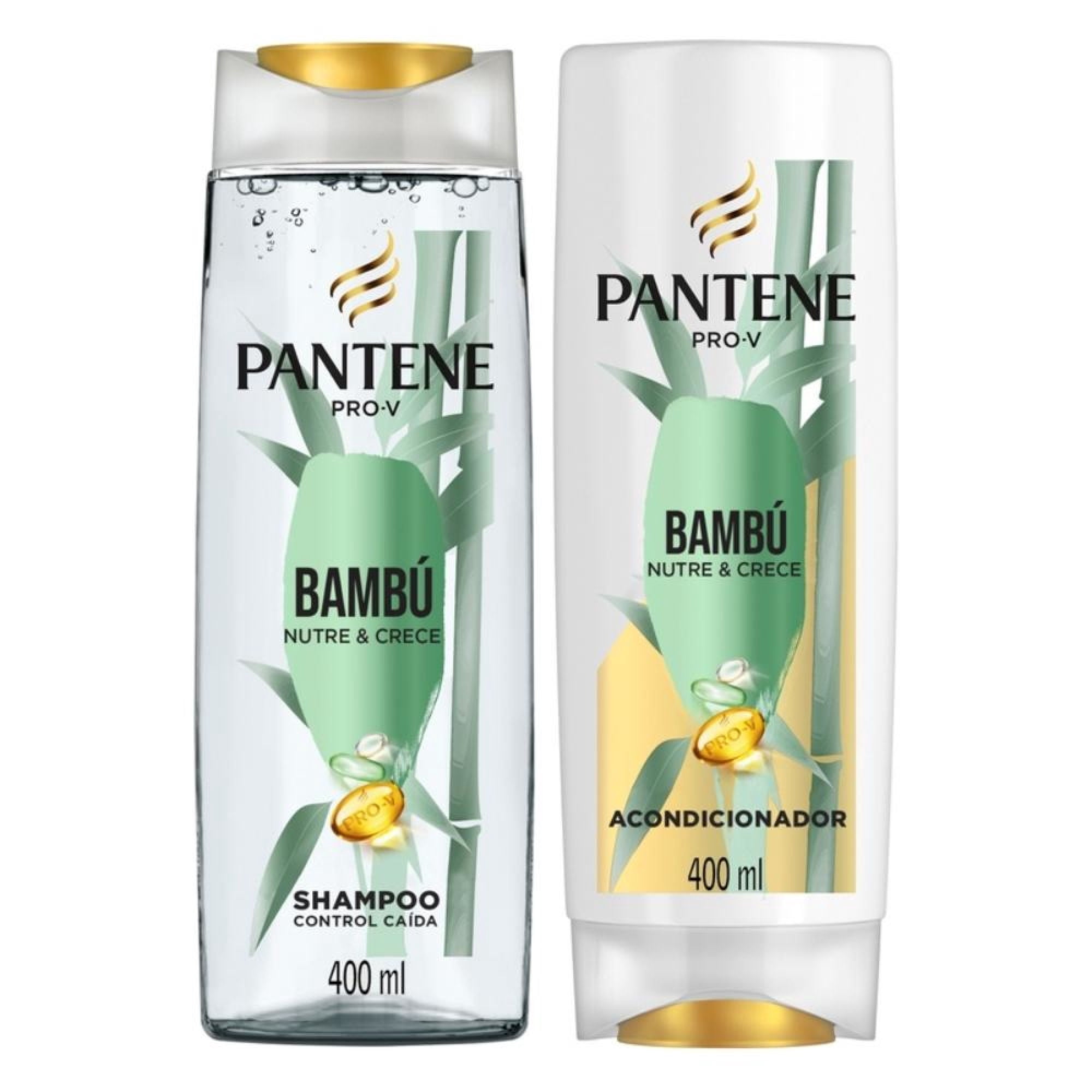 Shampoo Pantene Y Acondicionador Bambú Nutre & Crece