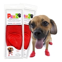 Botas Para Perros Protex Pawz De Goma Impermeables Para Todo Tipo De Clima, Color Rojo S