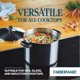 thumbnail image 4 of Stockpot Farberware Classic de acero inoxidable de 8 litros con tapa plateada, 4 of 7