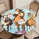 thumbnail image 5 of Spirit Cabalgando Libre theme Fitted Round Tablecloths Elastic Edged Table Covers Waterproof Table Cloth For Kitchen Holiday Party Tables Decor 150cm, 5 of 6