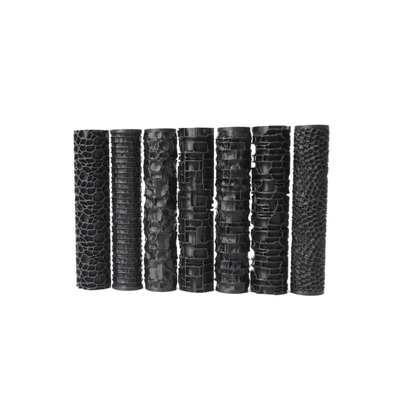 Set De Rodillos De Textura De 7 Patrones Miniatura De 8 Cm