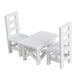 thumbnail image 1 of 1:12 Casa De Mu?ecas Mesa Silla Muebles Madera, Accesorios Fotográficos Blanco, 1 of 5