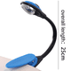 thumbnail image 2 of Luz LED para libros, luz de lectura con clip, recargable por USB, brillo blanco cálido y frío, cuida la vista, ligera y portátil, el regalo perfecto para niños., 2 of 5