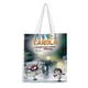 thumbnail image 1 of Annie y Carola Bolso de tela con estampado de lienzo para mujer, bolsa de compras reutilizable y estética, con cremallera interior, regalo para mujer, 35 × 40 cm., 1 of 6