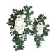 thumbnail image 1 of Arco De Boda Artificial Flores Arreglo Floral Para Sala De Estar Blanco, 1 of 3