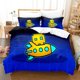 thumbnail image 1 of Angry Geometry Dash Bedding Set Single Twin Full Queen King Size Bed Set Aldult Kid Bedroom Duvetcover Sets 3D Print New 2022, 1 of 5