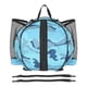 thumbnail image 3 of Bolsa De Baloncesto Mochila Bolsillos De Malla Impermeables Para Fútbol Voleibol Gris Azul, 3 of 4