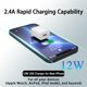 thumbnail image 3 of Bloque de cargador de pared USB de 12 W, paquete de 4 unidades, compatible con iPhone, DOTWARE, 3 of 7