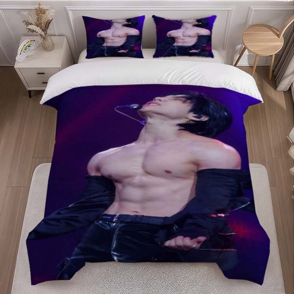 Skz Zheng Yourong Stage Printed Duvet Cover Set Themed Bedding Three-Piece Set