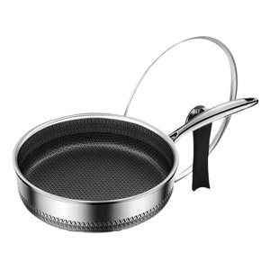 Bothyi - Sartén Con Tapa Wok Resistente Para Cocinar A Gas, Placa De Inducción, 30 Cm