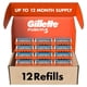 thumbnail image 1 of Recambios para cuchillas de afeitar Gillette Fusion 5 para hombre, 12 unidades, 1 of 3