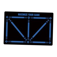 Magideal - Tapete De Entrenamiento De Pasos De Fútbol, Tapete De Entrenamiento De Fútbol Para Niños, Tapete De Entrenamiento De Fútbol, Alfombra Interior Antides Azul