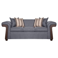 Ruzam Mobel - Sofá 3 Cuerpos Napoles Gris