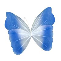 Magideal - Decoración De Mariposas Artificiales Gigantes, Accesorios De Fotografía, Manualidades Versátiles, Decoración De Pared Para Fiestas, Bodas Y Matrimonio Degradado Azul Oscuro